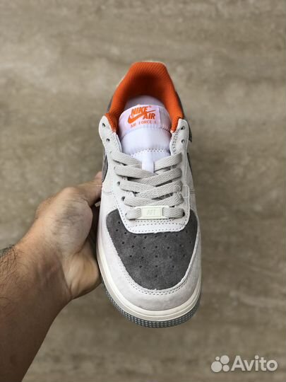 Кроссовки Nike Air Force 1 Grey Orange