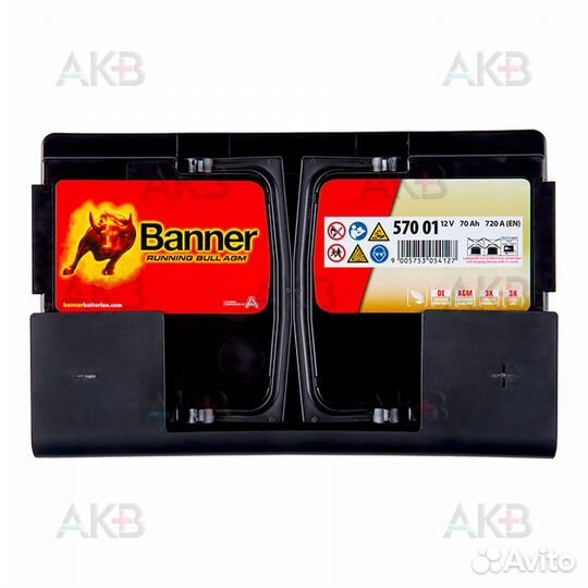 Аккумулятор автомобильный banner Running Bull AGM