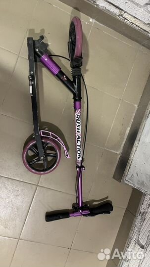 Самокат для девочки rush action