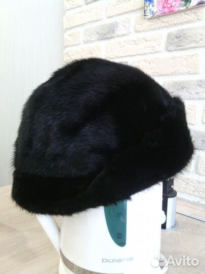 Красивая норковая заводская шапка