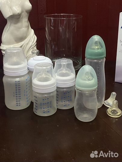 Молокоотсос электрический и ручной + бутылочки