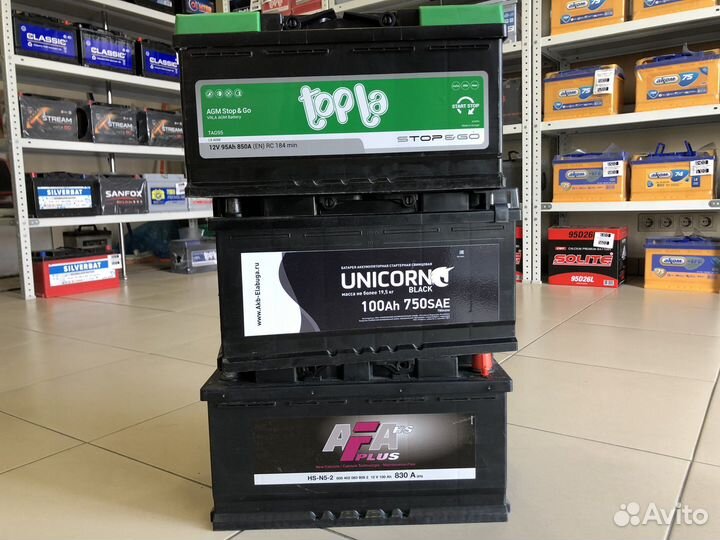 Аккумуляторы 100Ач Бюджет/Премиум