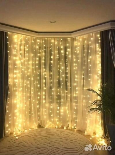 Гирлянда нить для ёлок и деревьев IP65, 68