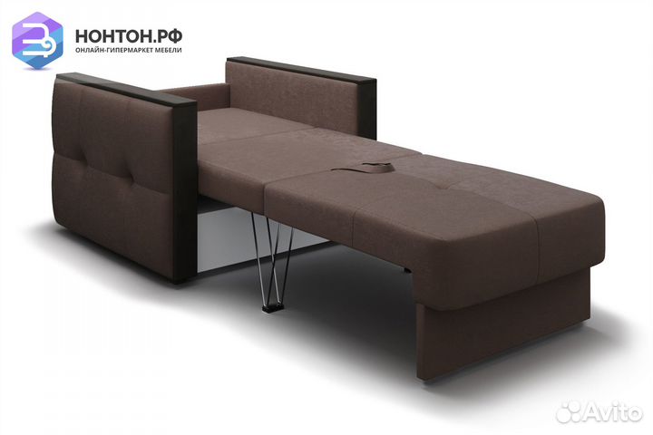 Кресло еврокнижка Инсайд коричневое