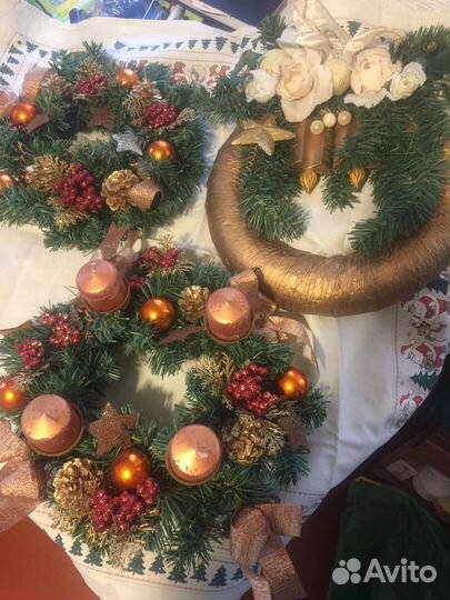 Новогодний рождественский венок