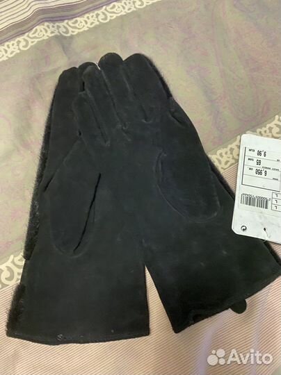 Перчатки натуральная замша новые