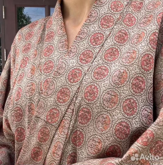 Кимоно японские цвет капучино с охрой