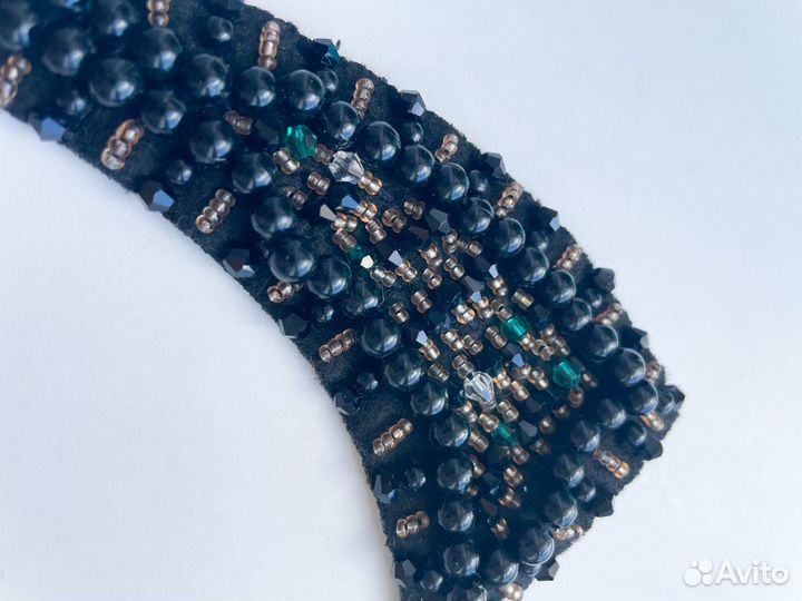 Колье-воротник черный