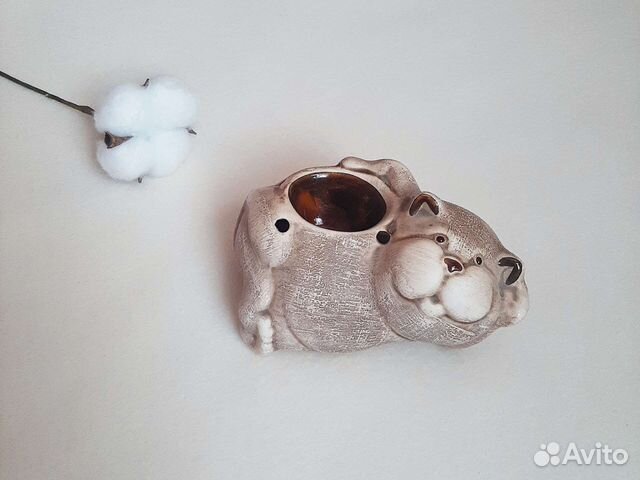 Аромалампа керамическая Кот,символ года подсвечник