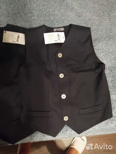 Форма школьная синяя новая (костюм школьный)