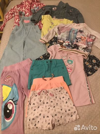 Детские вещи пакетом для девочки 104-110