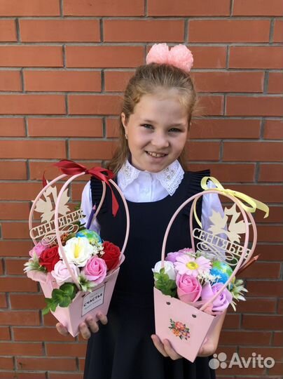 Букет из мыльных цветов