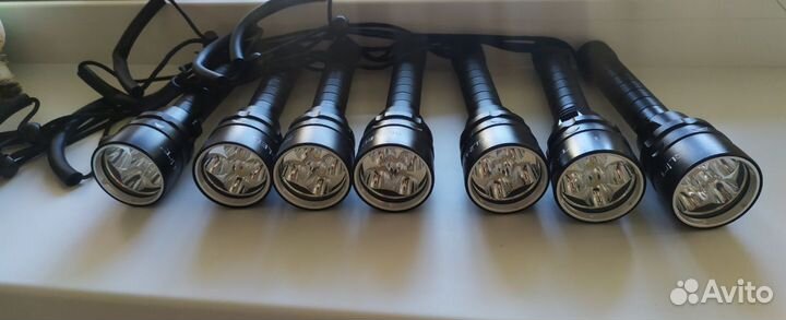 Подводный фонарь 5 светодиодов