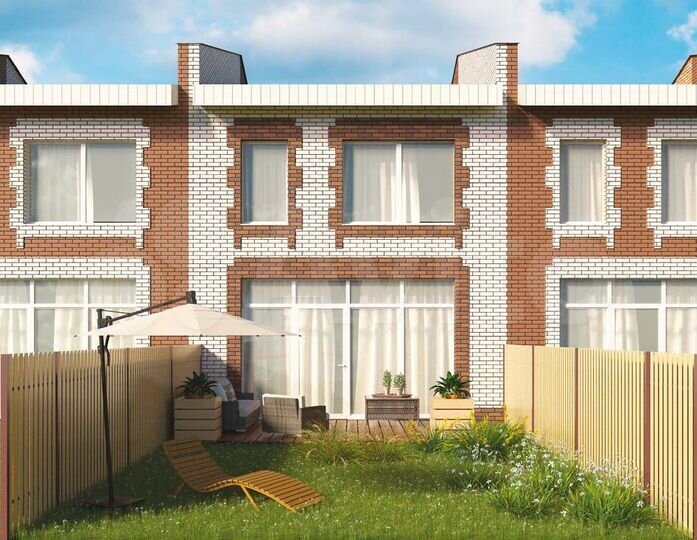 Таунхаус 135 м² на участке 1,5 сот.