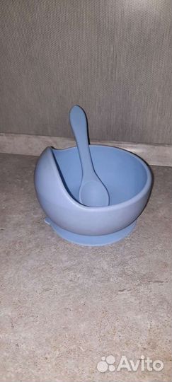 Набор детской силиконовой посуды “первый прикорм”