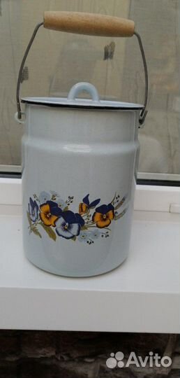 Чайник эмалированный, миски