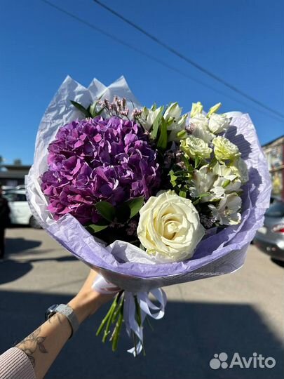 Цветы букеты Гортензия