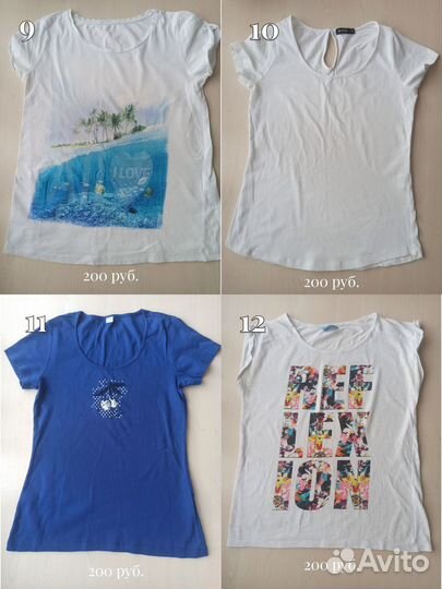 Тениски/футболки и кофты р.XS-M