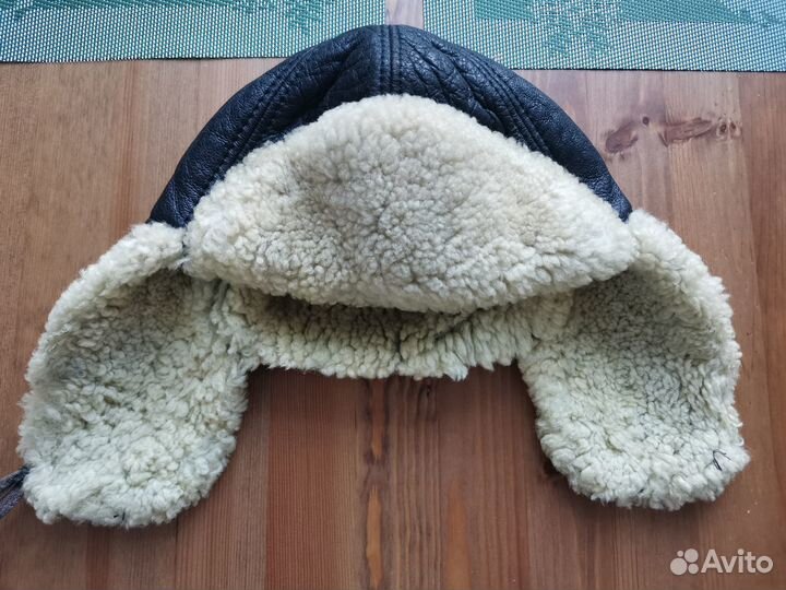 Шапка детская зимняя кожа овчина