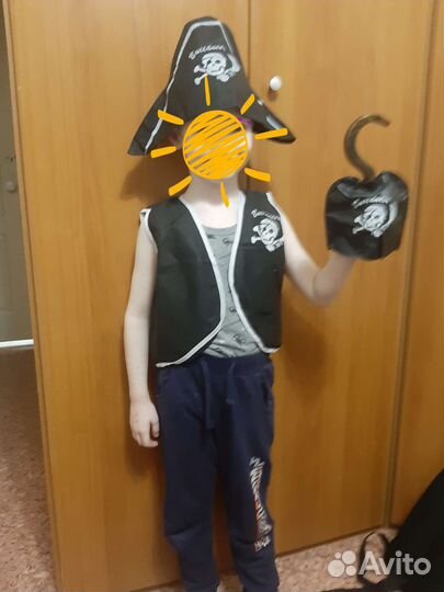 Костюм пирата для мальчика 122