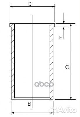 Гильза mitsubishi 4d65/65t 1402896000 Goetze