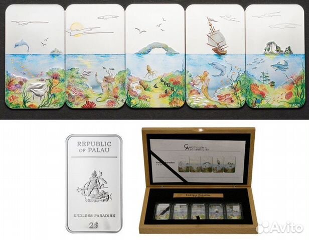 Палау Набор-пазл 2 доллара 2012 Бесконечный рай