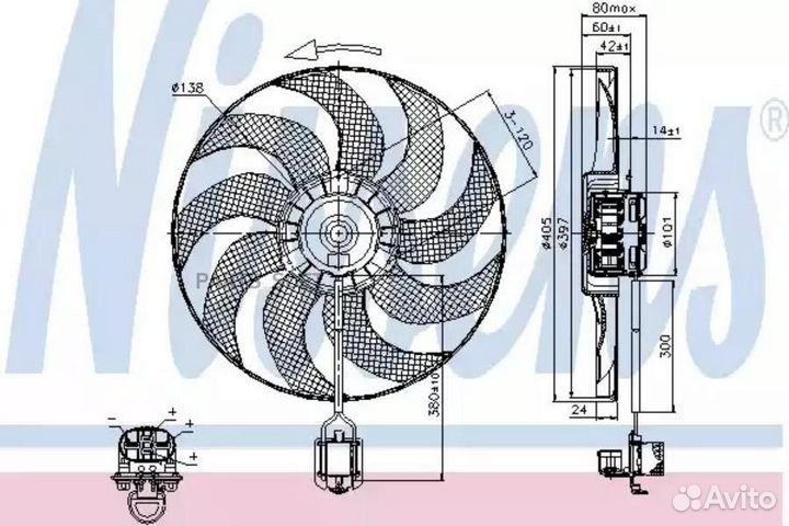 Вентилятор chevrolet cruze (2009) 1.8 dvvt