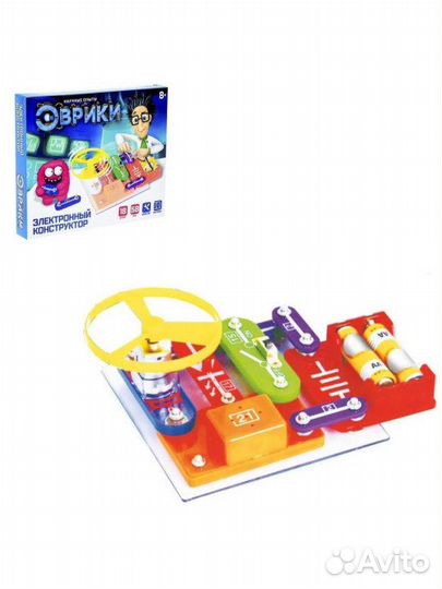 Конструктор электронный «Эврики», 58 схем, 18 элем