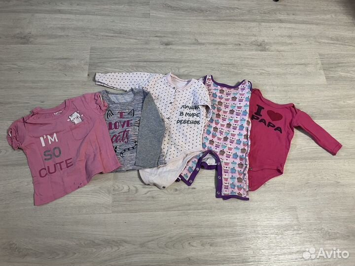 Большой пакет одежды для девочки 86