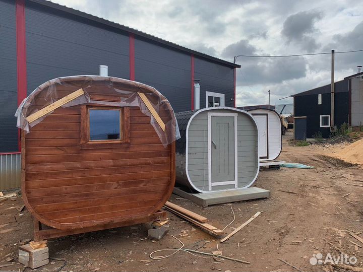 Баня-бочка квадро с доставкой