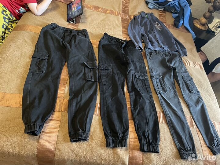 Пакет одежды на мальчика 146+кроссовки 38р