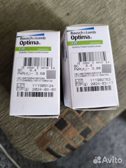 Bausch + Lomb Контактные линзы, -3.00 и -3.50, 8.4