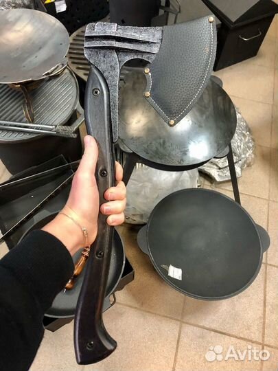 Топор кованый с чехлом