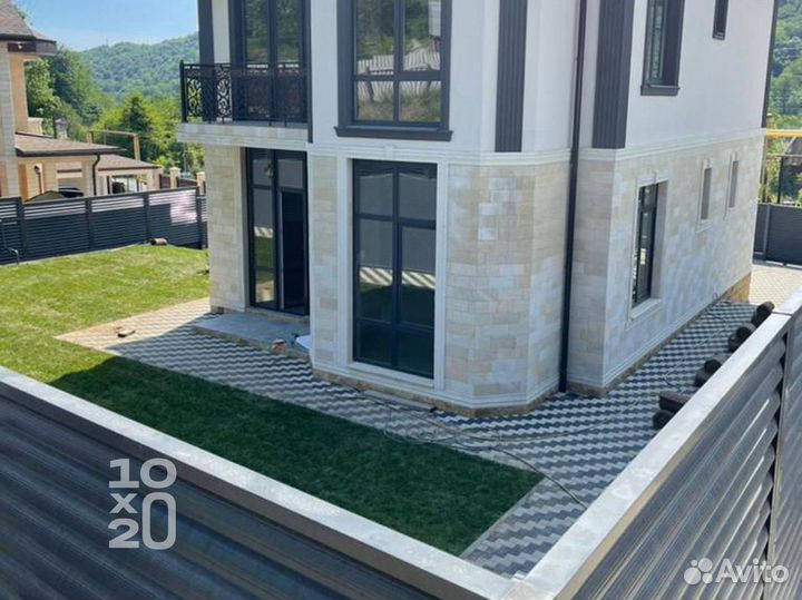 Тротуарная плитка, брусчатка, бордюры