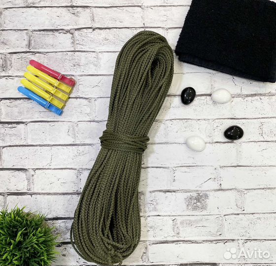 Шнур полипропиленовый 4мм 100м с сердечником шпт