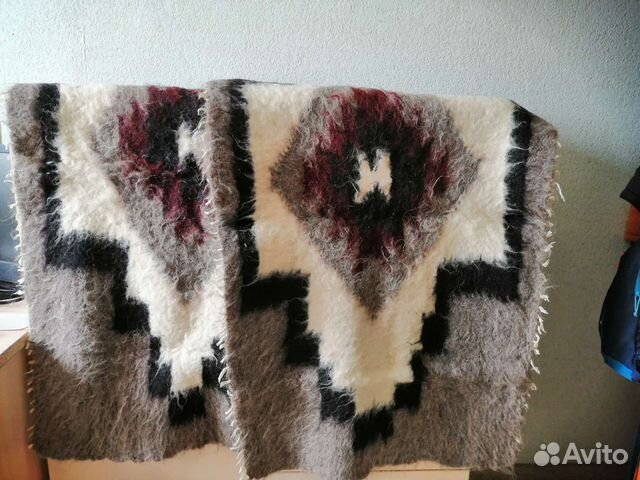 Лижник. Карпатские пледы на кресло 2шт