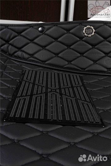 3D коврики Jeep Grand Cherokee из экокожи черные