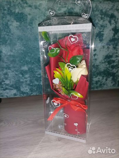 Розы из мыла