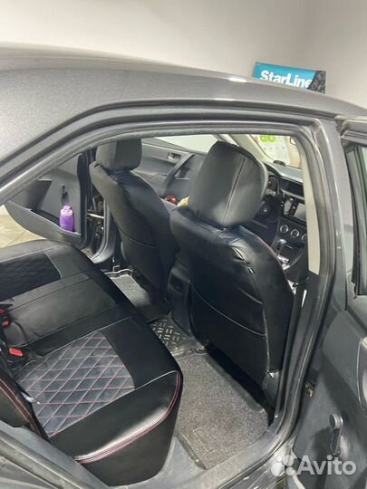 Чехлы Hundai Accent красный ромб комбинированные