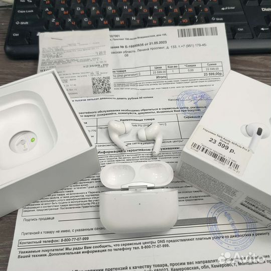 AirPods Pro2. отл. Чек.Гарантия. Левое/Правое/Кейс