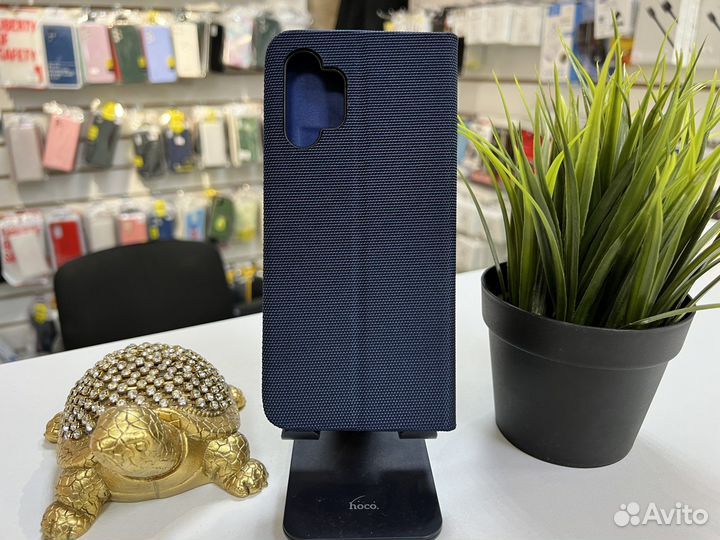 Чехол Samsung A13 Lux качество синий, книжка