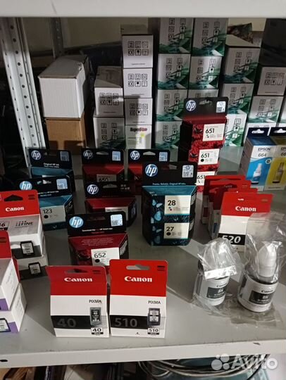 Картриджи для струйных принтеров HP и Canon
