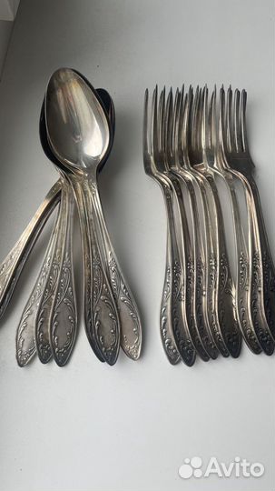 Ложки и вилки мельхиоровые