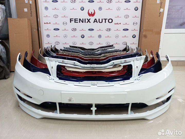 Бампер Рио 3 крашеный Рестайлинг