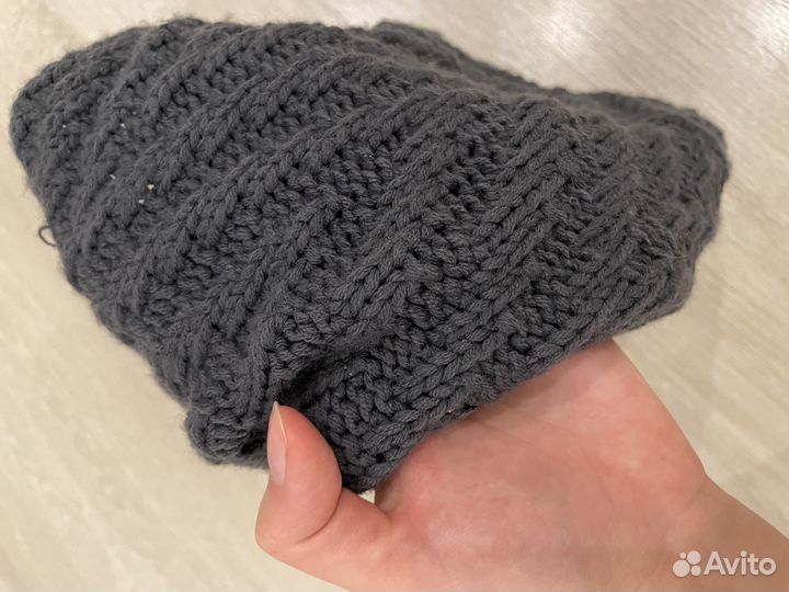 Комплект шапка снуд шерсть
