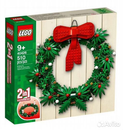 Lego (Лего) 40426 Рождественский венок 2 в 1