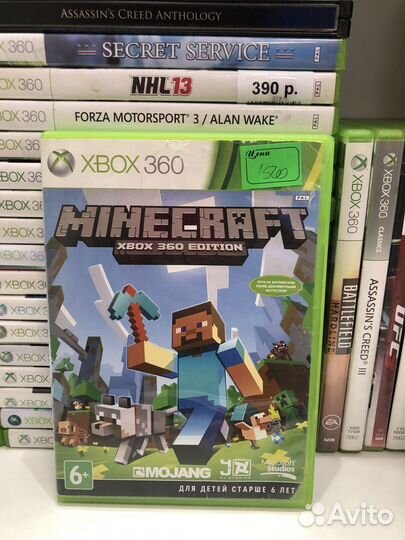 Minecraft xbox 360 диск