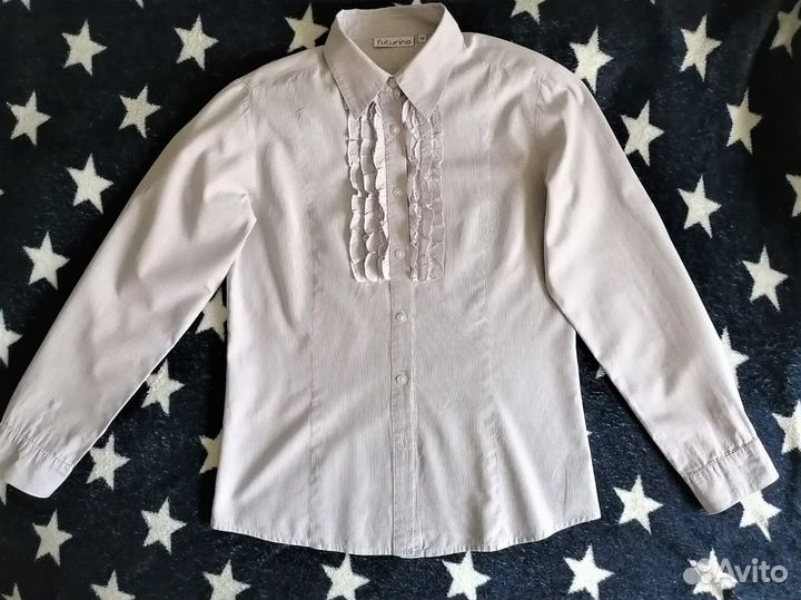 Блузка и водолазка школьная. Рост 158