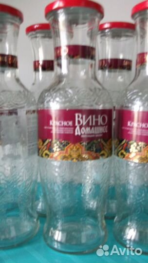 Бутылки стеклянные 1 литр с крышками