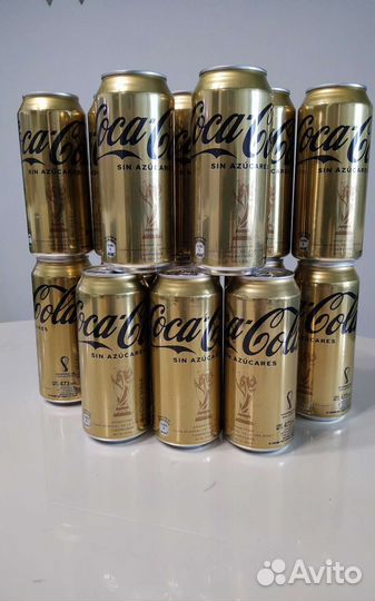 Coca Cola золотая
